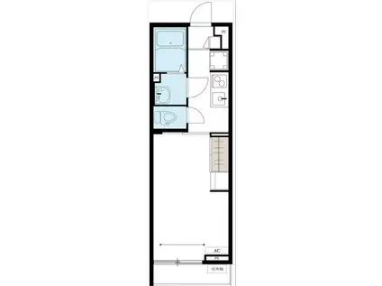 リブリ・サンセール(1K/2階)の間取り写真