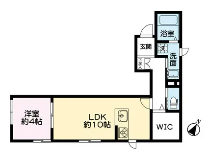 KMBマンション(1LDK/1階)の間取り写真