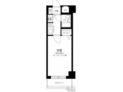 シャルマンコーポ本所(1K/2階)の間取り写真