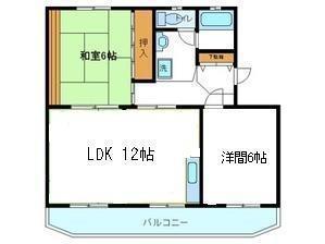 鈴春ハイツ(2LDK/2階)の間取り写真