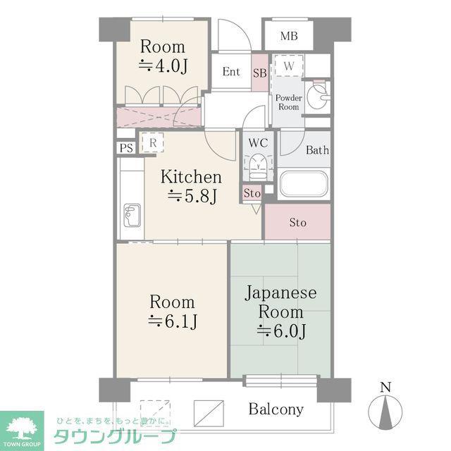 フレスコ川崎(3K/8階)の間取り写真