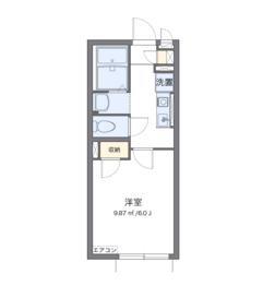 成田東レジデンス(1K/2階)の間取り写真
