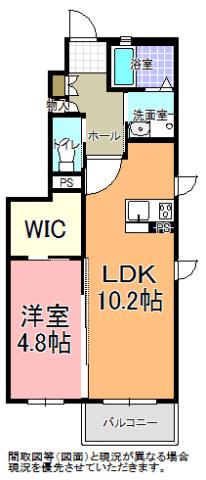 プロヌーブ310(1LDK/1階)の間取り写真