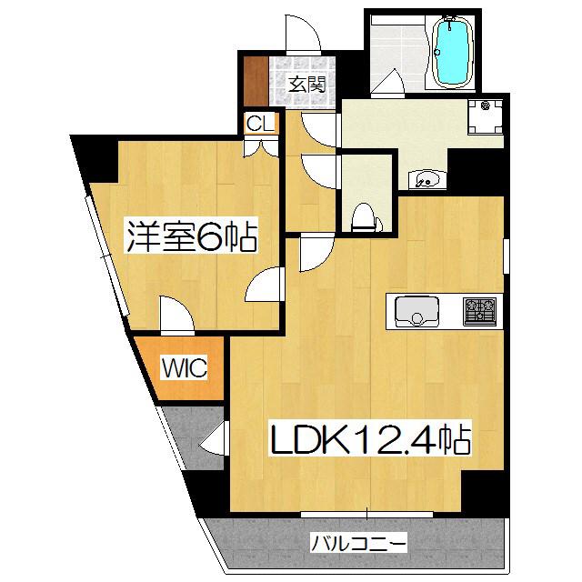 RAY SQUARE RESIDENCE 京都山科駅前(1LDK/3階)の間取り写真