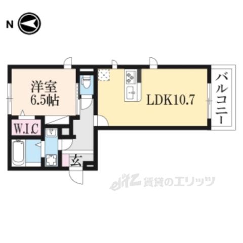 ソフィア(1LDK/2階)の間取り写真