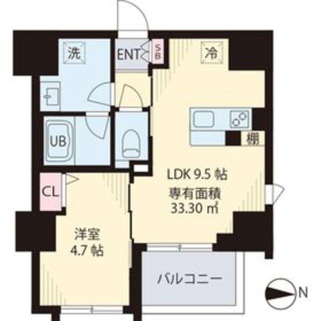 VEREDA NAKANO(1LDK/7階)の間取り写真