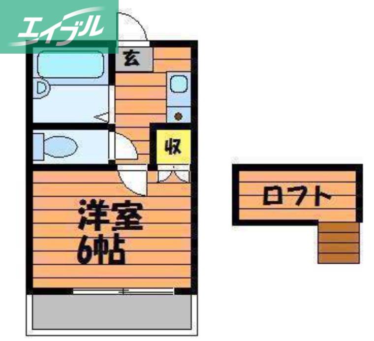 メゾンサクラ(1K/1階)の間取り写真