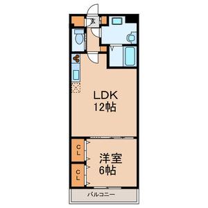 ディリジェントサトウ(1LDK/3階)の間取り写真