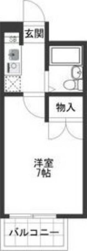 BES岩塚コート(1K/2階)の間取り写真