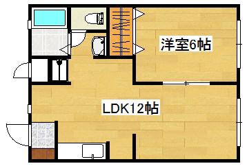 サンシャインハイツ(1LDK/1階)の間取り写真