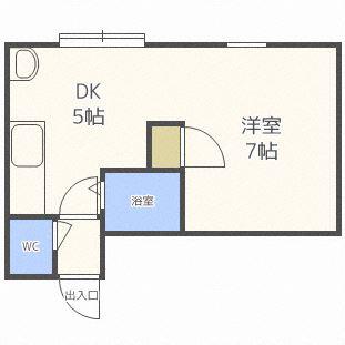 アメニティハイム弐番館(1DK/3階)の間取り写真