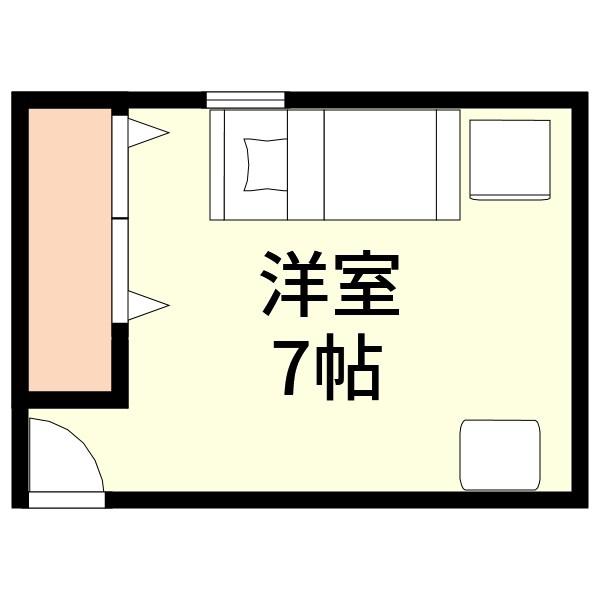 リアン船堀(ワンルーム/3階)の間取り写真