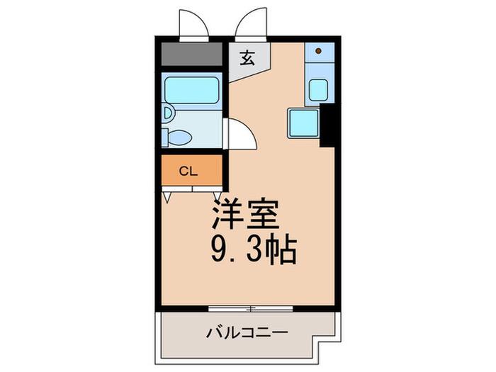 セントラルプラザ六甲(ワンルーム/2階)の間取り写真