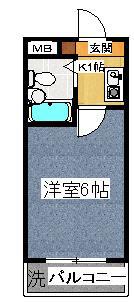 ア・フィットステージ市川南(1K/5階)の間取り写真