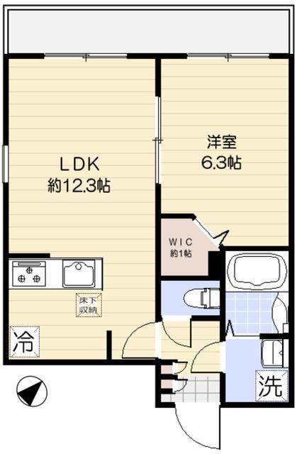 ATOUT COEUR IKEBUKURO(1LDK/1階)の間取り写真
