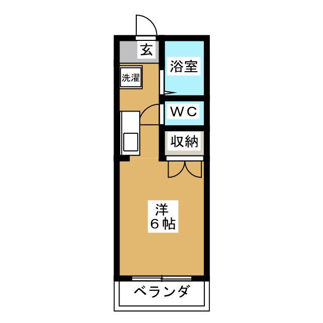 メゾンモントル(ワンルーム/2階)の間取り写真