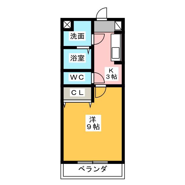 SACHIIII(1K/3階)の間取り写真