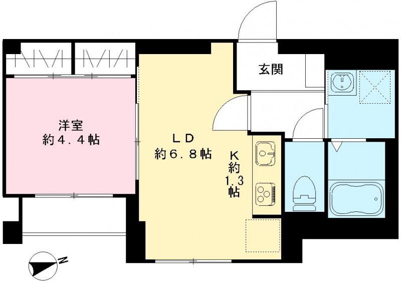 CASA MADRE(1LDK/5階)の間取り写真