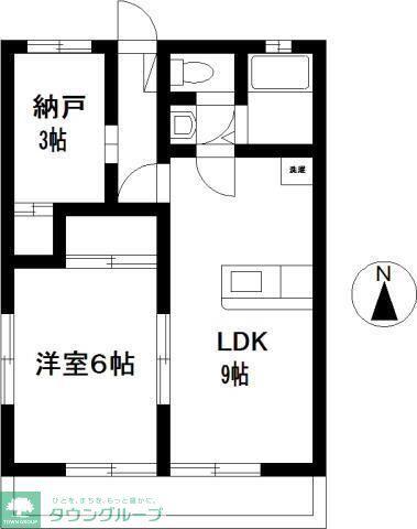 カナイイズミビル(1SLDK/2階)の間取り写真
