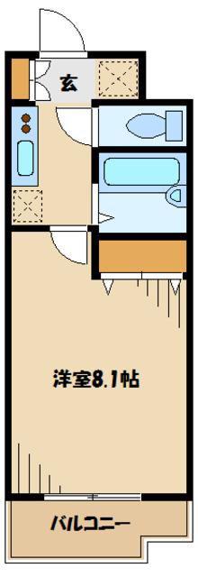 エムプレゾン(1K/3階)の間取り写真
