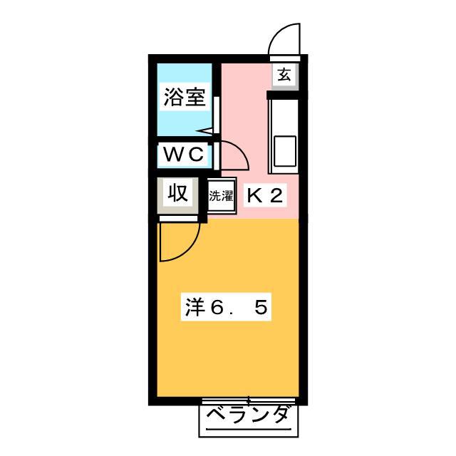 コーポTS(1K/1階)の間取り写真