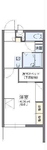 レオパレスCRANEI(1K/3階)の間取り写真
