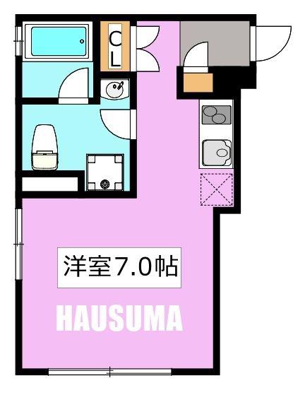 ファーレ大塚I(ワンルーム/4階)の間取り写真