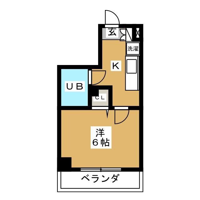石原ビル(1K/3階)の間取り写真