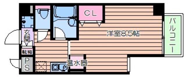 クレールメゾン(1K/7階)の間取り写真