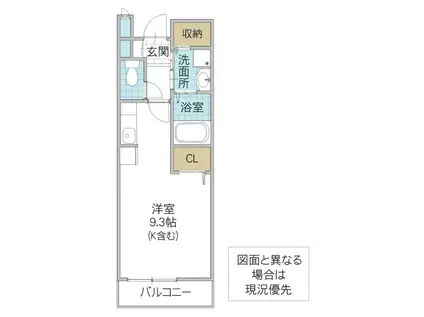 エピナールいしおか(ワンルーム/2階)の間取り写真
