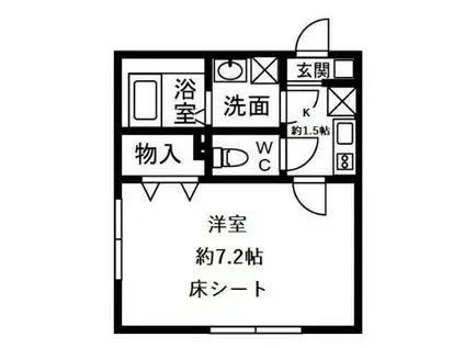 ベストステージ錦町(1K/1階)の間取り写真