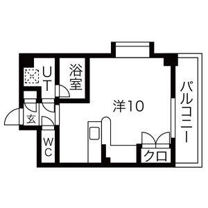 ステラヒルズ(ワンルーム/4階)の間取り写真