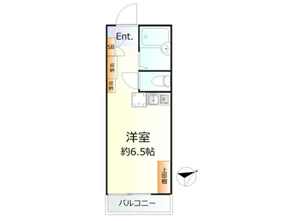 リリカル戸塚(ワンルーム/1階)の間取り写真