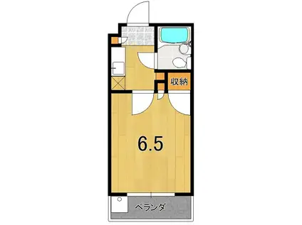 ヴィラコンコルド(1K/1階)の間取り写真