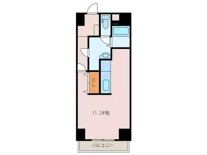 メソン・グランディールII(ワンルーム/1階)の間取り写真