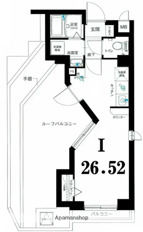 グリフィン・南蒲田アクトシティ 7階階 間取り
