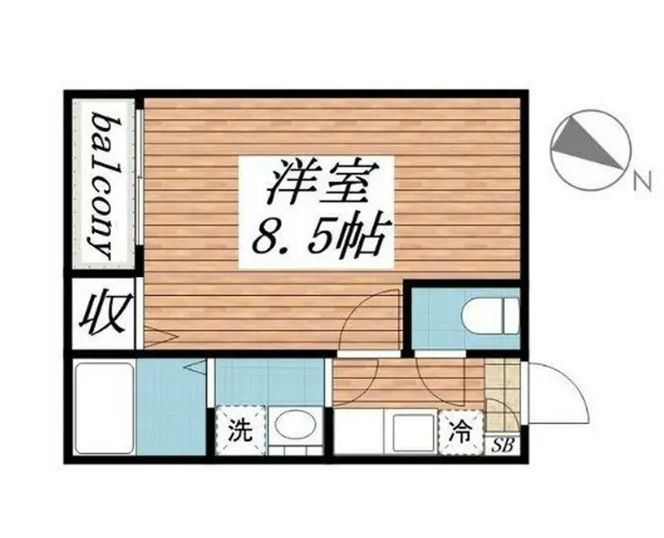 クレフラスト新検見川B 2階階 間取り