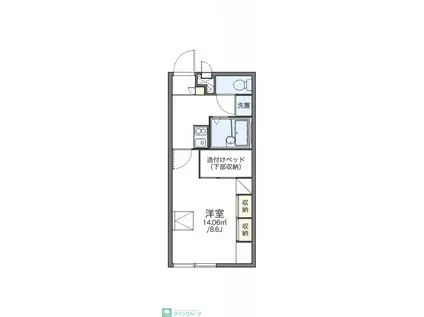 レオパレスアル・アッワル(1K/1階)の間取り写真