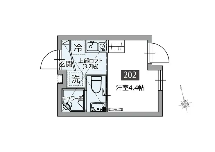 ビジュー千住大橋レジデンス 2階階 間取り