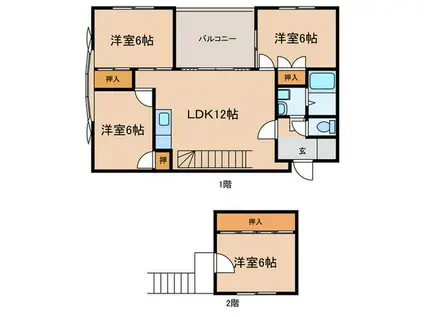 カーサジオ(4LDK/5階)の間取り写真