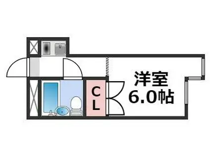 フォルツァ舟橋(ワンルーム/3階)の間取り写真