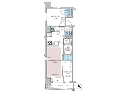 アーバネックス日本橋横山町(2LDK/9階)の間取り写真
