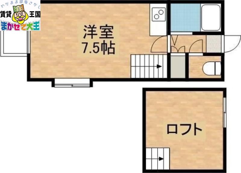 アメニティ葉山(ワンルーム/1階)の間取り写真