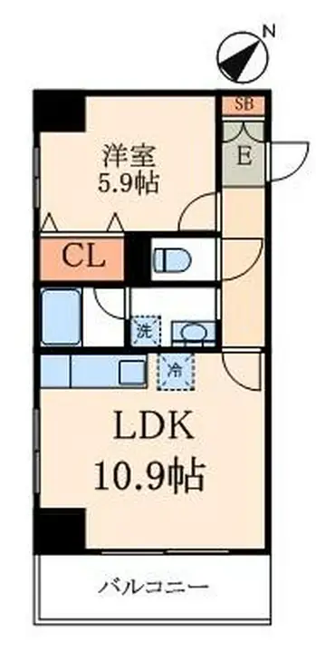 プロスペクト入谷 3階階 間取り