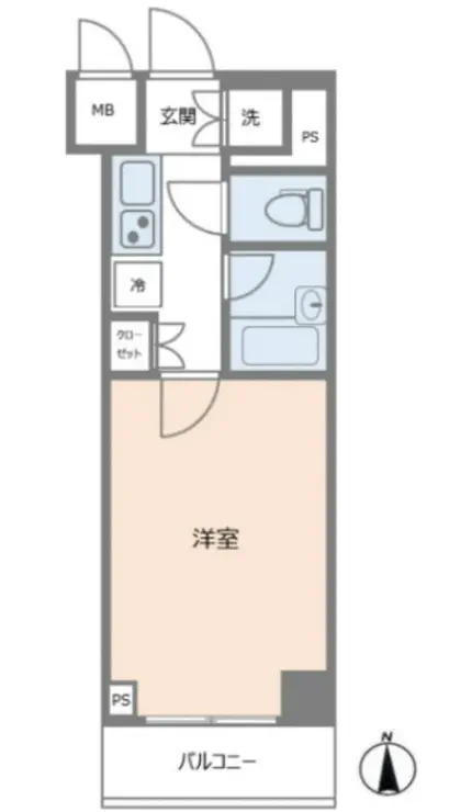 ルーブル東蒲田参番館 5階階 間取り
