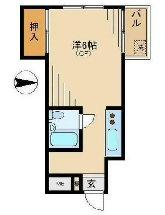 東中野グリーンパーク 2階階 間取り