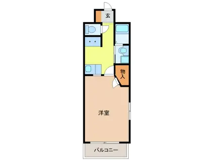 KII-OKASAN B.参番館(1K/3階)の間取り写真