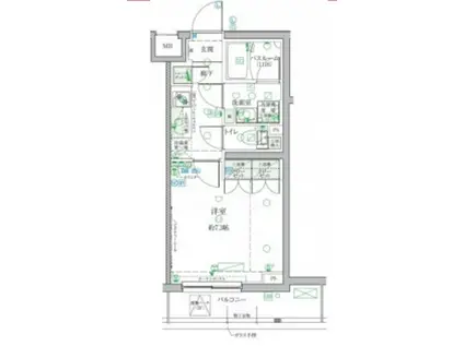 クレヴィスタ祖師ヶ谷大蔵(1K/3階)の間取り写真