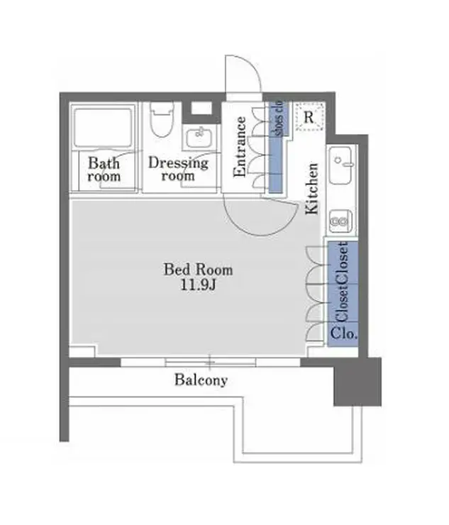 ドゥーエ日本橋 2階階 間取り