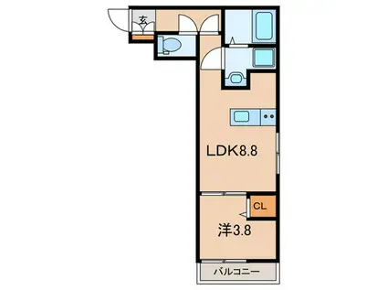プルミエール(1LDK/3階)の間取り写真